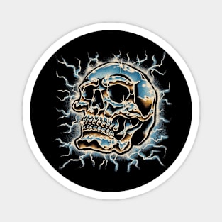 CHROMED SKULL Magnet